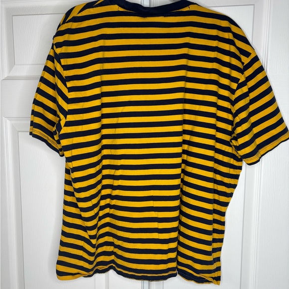 GUESS Blue/Yellow Striped Men’s T-Shirt Size XL Cotton Guess Originals Retro ‘90 - Picture 3 of 7